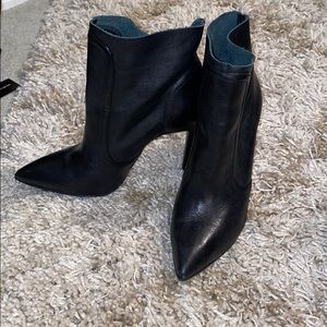 Schutz leather ankle booties